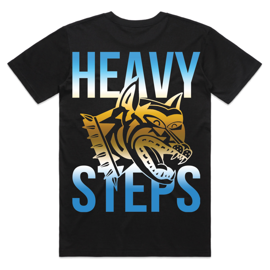 Back design of Comeback Kid - &quot;Heavy Steps&quot; T-Shirt - Imprint Merch - E-commerce