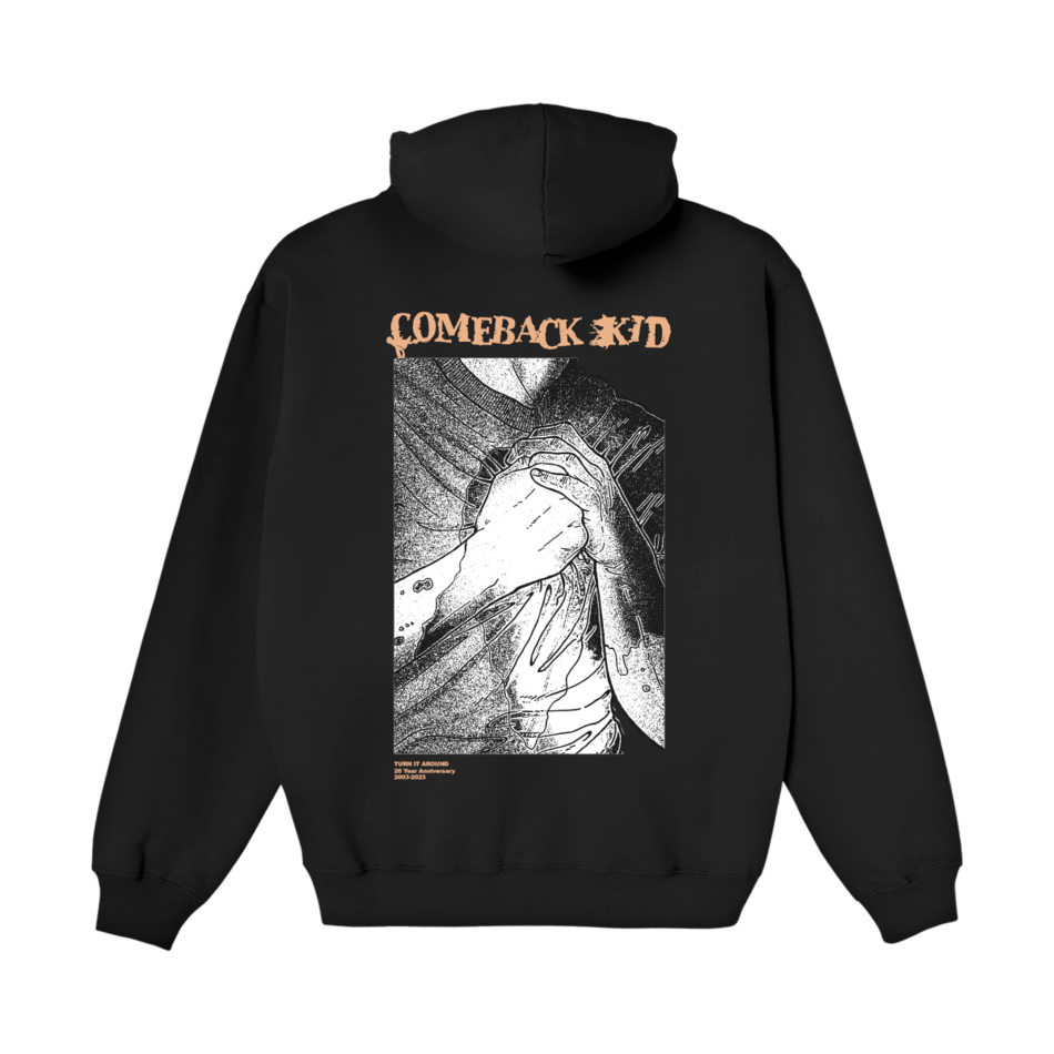 Back design of Comeback Kid - "Turn It Around" Hoodie - Imprint Merch - E-commerce