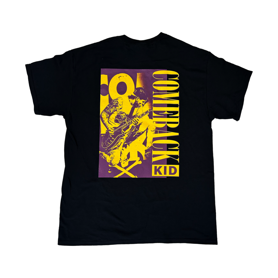 Back design of Comeback Kid - &quot;Yellow Logo&quot; T-Shirt - Imprint Merch - E-commerce