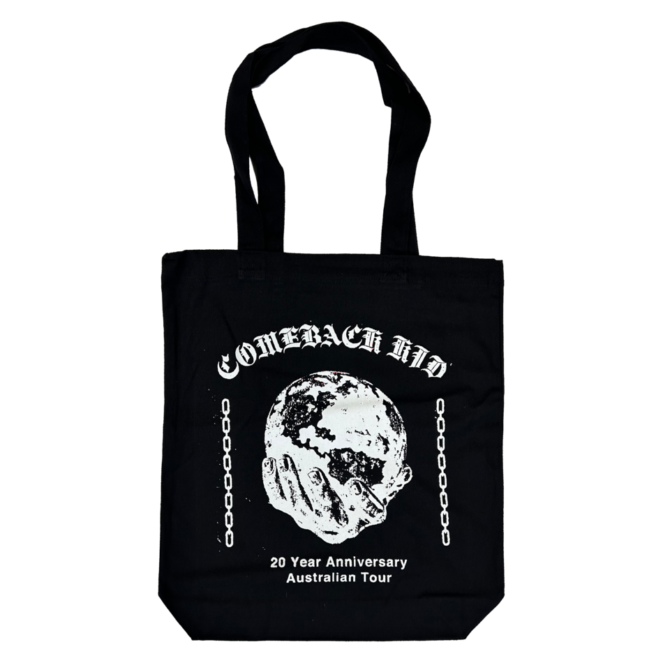 Front design of Comeback Kid - &quot;20 Year&quot; Tote Bag - Imprint Merch - E-commerce