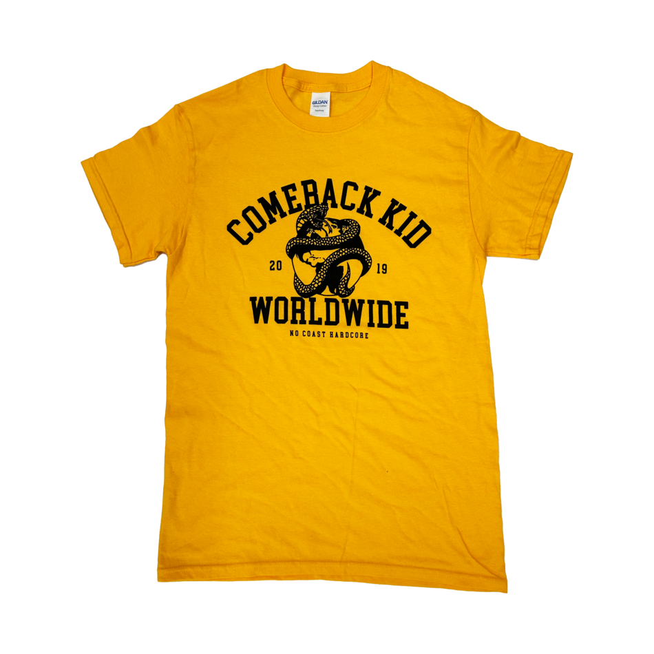 Front design of Comeback Kid - &quot;Worldwide&quot; T-Shirt - Imprint Merch - E-commerce