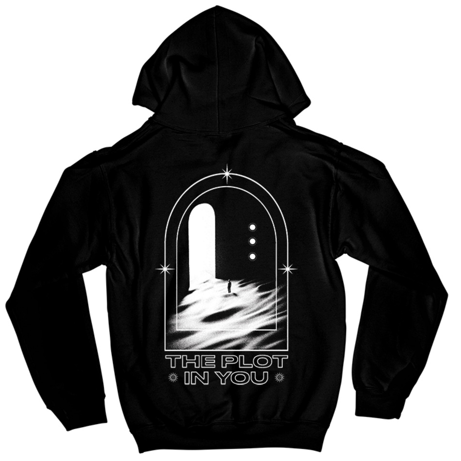 Back design of The Plot In You - &quot;Gate&quot; Hoodie - Imprint Merch - E-commerce